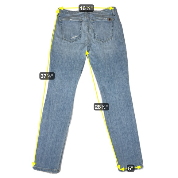 Joe's Jeans Felicity Skinny Ankle W30 Distressed Light Wash Stretch‎ Denim - Picture 9 of 9